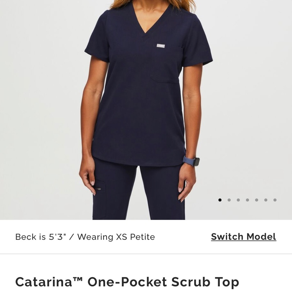 Figs Scrub Set - navy